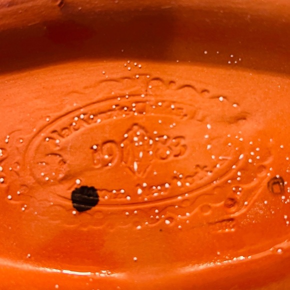 Vintage 1983 MacKenzie-Childs Bearded Iris Hand-Painted Majolica Tureen with Lid - Picture 6 of 7